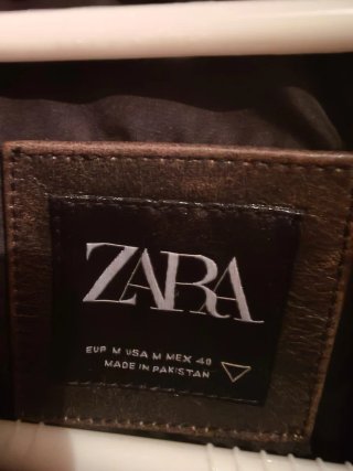 Cazadora 100% piel Zara