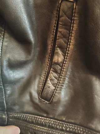 Cazadora 100% piel Zara