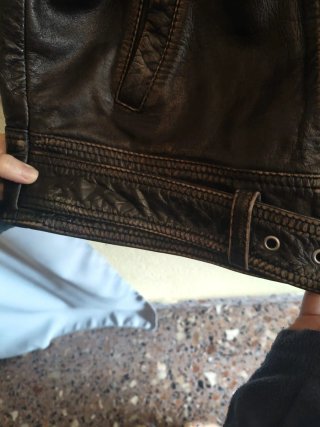 Cazadora 100% piel Zara