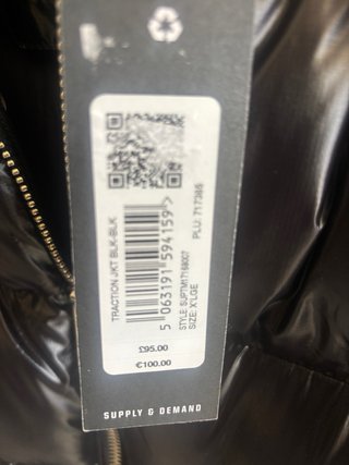 Chaqueta Supply & Co Negra  sin  envio