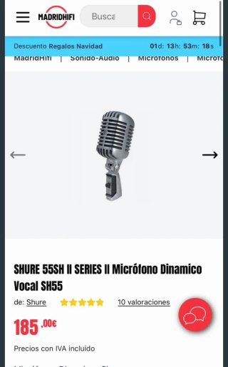 Micrófono Shure 55SH