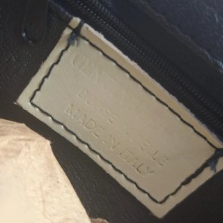 Bolso bandolera cuero tachuelas vintage
