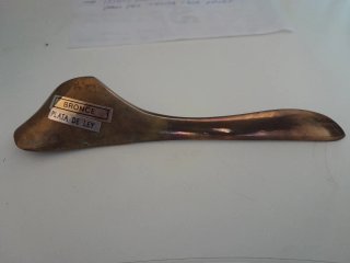 Abrecartas Bronce Plata de Ley Vintage 70s