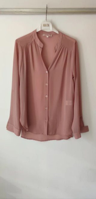 Completo gonna e camicetta rosa antico