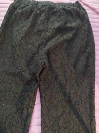 Pantalón mujer encaje negro talla 42