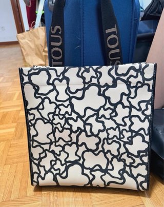 Bolso Tous Grande Original Beige y Negro