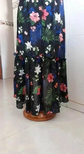 Vestido midi floral T. S/M