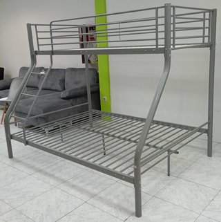 Litera ·Matrimonial, ·Metal, Color Gris. ¡OFERTA!