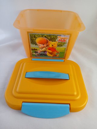 Lote 2 Cajas Almacenamiento Winnie de Pooh y Cars