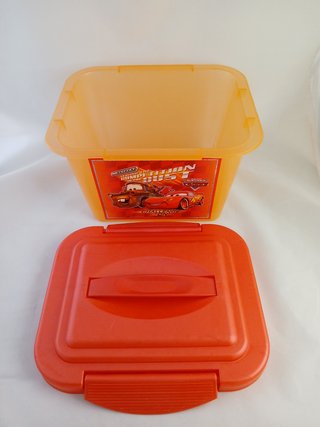 Lote 2 Cajas Almacenamiento Winnie de Pooh y Cars