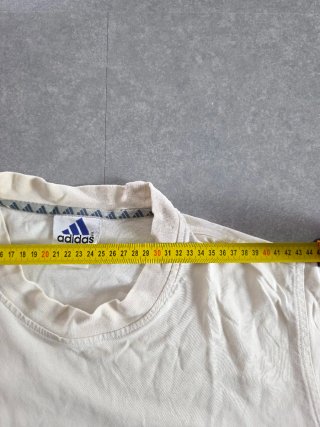 T-Shirt Adidas Vintage Crema Ricamata M