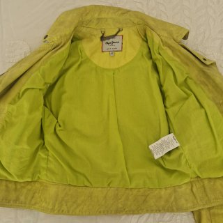 Cazadora motera Pepe Jeans amarilla XS