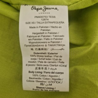 Cazadora motera Pepe Jeans amarilla XS
