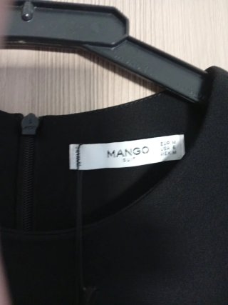 Vestido Mango Negro Talla M