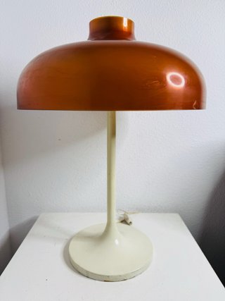 Lámpara Miguel Milá 1970s Ámbar Tramo Polinax