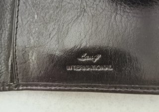 Cartera de piel Loug negra