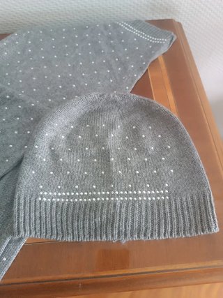 Conjunto Gorro y Bufanda Morgan Gris