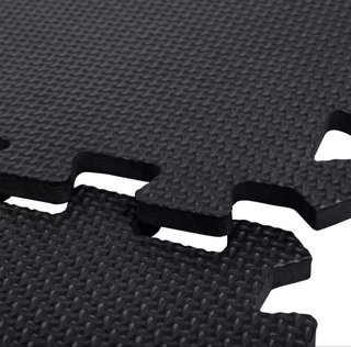 Suelo esterilla puzzle negro