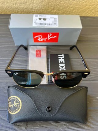 Gafas de Sol Ray-Ban Clubmaster Dorado Negro