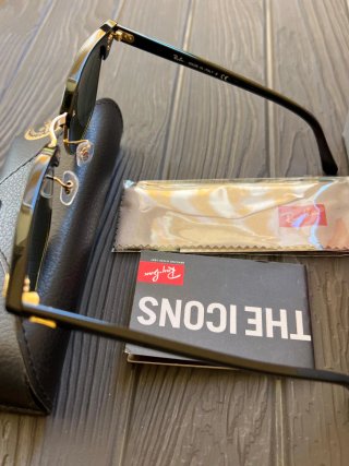 Gafas de Sol Ray-Ban Clubmaster Dorado Negro