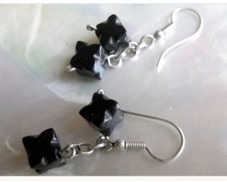 Pendientes Plata 925 y Onix Negro