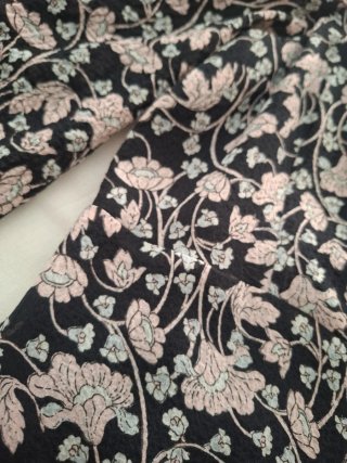 Vestido Mango Negro y Rosa.