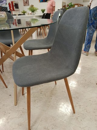 Sillas de comedor tapizadas tela y madera