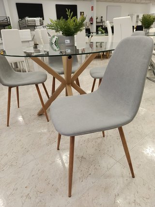 Sillas de comedor tapizadas tela y madera
