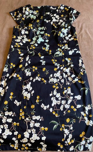 Vestido Micha floral negro