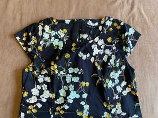 Vestido Micha floral negro