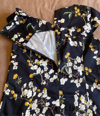 Vestido Micha floral negro