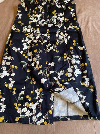 Vestido Micha floral negro