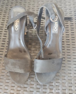 Sandalias Mango Negras Talla 38
