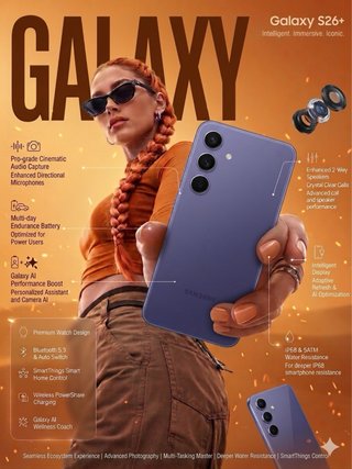 Samsung Galaxy S26+ precintado cobalt violet