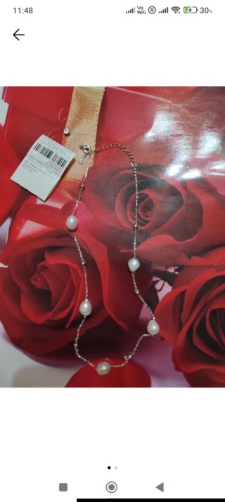 Collar Plata Perlas Naturales Cultivadas Agua Dulc