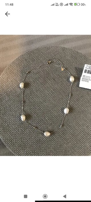 Collar Plata Perlas Naturales Cultivadas Agua Dulc