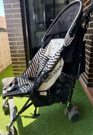 Silla de paseo Maclaren Negro Rayas