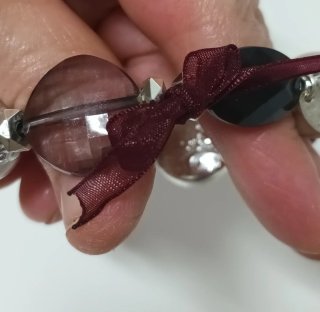 Pulsera LBVYR Perlas y Piedras Negras