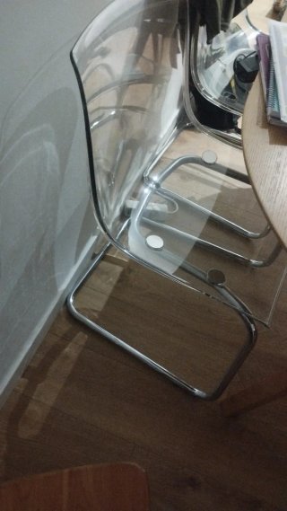 6 Sillas IKEA Tobias Transparentes