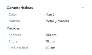 Mesa industrial artesanal madera y metal
