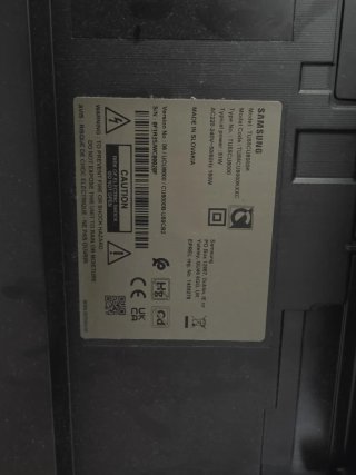 Samsung 55" Cristal TV Negra: modelo TU55CU8000K