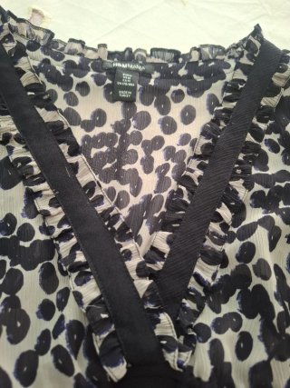 Vestido estampado.