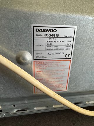 Microondas Daewoo