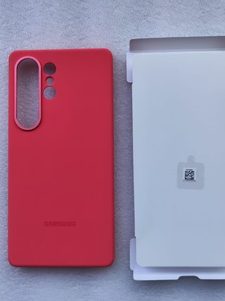 Funda original Samsung S25 Ultra Silicona Roja