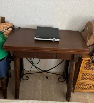 Mesa de madera plegable
