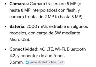 Móvil Alcatel Negro y Azul y ZTE.
