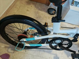Bicicleta Plegable B'TWIN Blanca