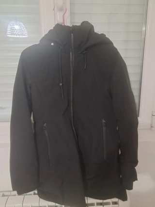 Abrigo Zara Mujer Negro