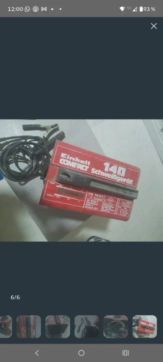 Soldador Einhell Compact 140 con pinzas
