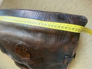 Bolso de viaje de piel marrón